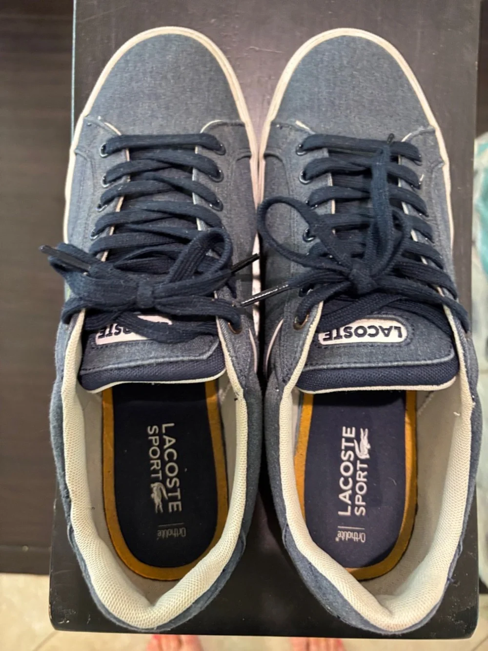 Lacoste Men's Lerond Low-Profile Sneaker Size 9.5